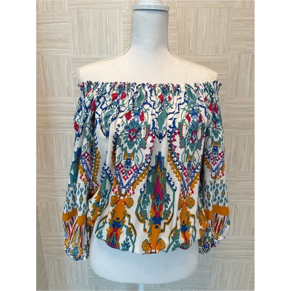 Christian Siriano New York Off-the-Shoulder Boho Blouse - Size Small